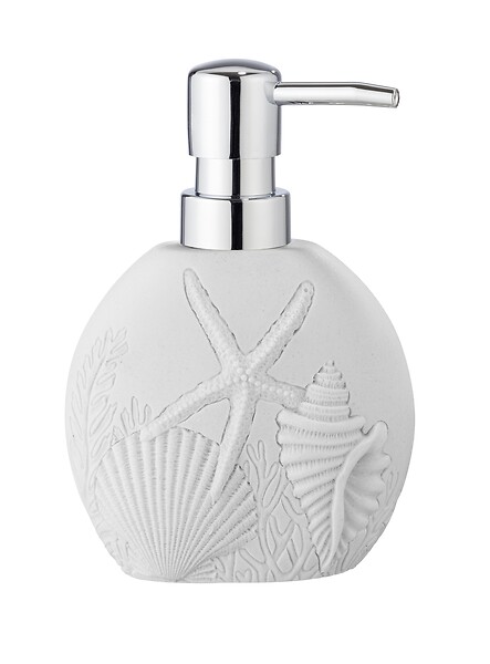 WENKO - Distributeur de savon polyrésine - Maloto - Blanc - 280 ml - large