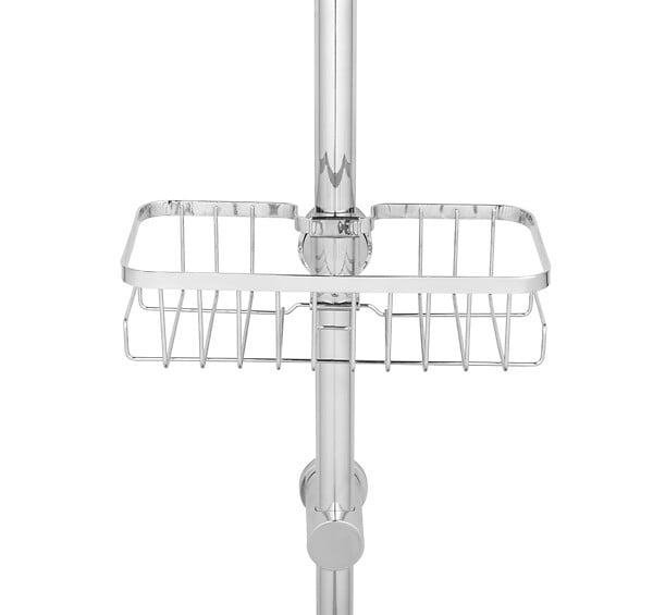 WENKO - Valet douche Floresta - Acier chromé - Fixation sans perçage - large