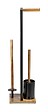 WENKO - Combiné WC - Bois d'acacia - Rivalta - Noir - Sur pied - vignette