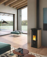FREEPOINT - Poêle à granulés Steel 9 - Fonte - Marron et anthracite - 8.5kW - vignette