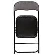5FIVE - Chaise pliante velours gris - vignette