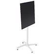 OVIALA - Ensemble table haute stratifié noir et 2 chaises hautes gris - Opéra - vignette