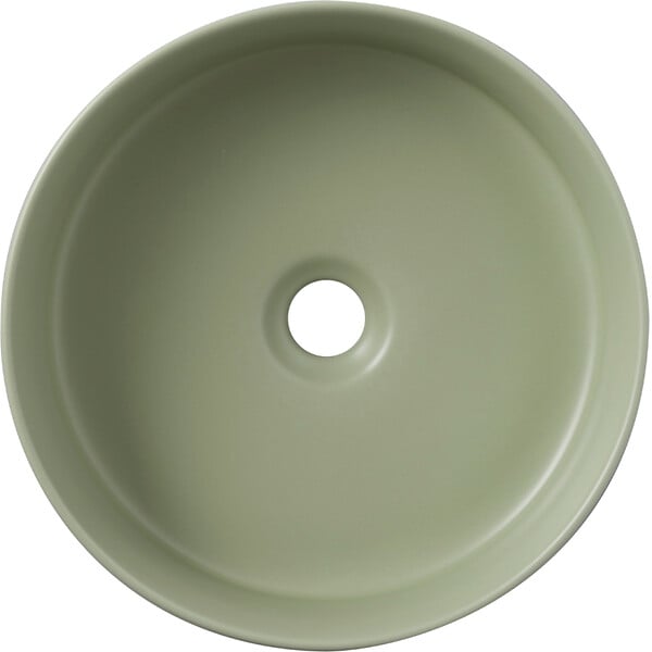 GODART - Vasque à poser ø37cm - Vert mat - Rebords fins - Andria - large