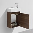 STANO - Meuble lave-main salle de bain design SIENA largeur 40 cm noyer - vignette