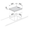 GLEM - Table De Cuisson électrique 60cm 4 Feux 6000w Blanc - GTL640WH - vignette