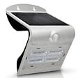 ASLO - Projecteur Led Mural Solaire 3.7V 2Ah GRIS 14 x 10.9 x 21.2 cm Détecteur de mouvements 3.2W 400 Lm ASLO - vignette