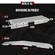 BRICK - Lot de 2 rampes pliables en acier galvanisé 160cm - Charge max 500 kg/paire - vignette