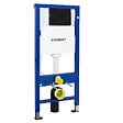 GEBERIT - Bâti support universel Duofix GEBERIT pour WC suspendu  Avec plaque chasse d'eau noire - vignette
