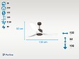 KLASSFAN - Ventilateur de plafond Wifi Moteur à courant continu Télécommande Hypersilence Mémoire Shopify Vendible (AUTOMATIQUE) - vignette