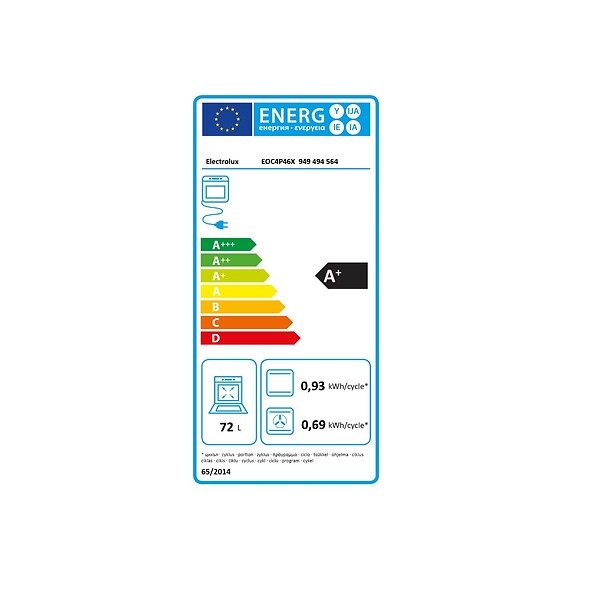 ELECTROLUX - Four Intégrable Combi Vapeur 72l 60cm Pyrolyse Inox - EOC4P46X - large
