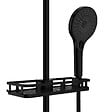 WENKO - Serviteur de douche - ABS - Libertà - Noir - 2 kg - vignette