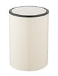 WENKO - Poubelle plastique Inca Crème/Noir 5L - vignette
