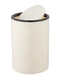 WENKO - Poubelle plastique Inca Crème/Noir 5L - vignette