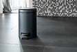 WENKO - Poubelle à pédale acier Leman Navy mat 3L - vignette