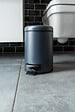 WENKO - Poubelle à pédale acier Leman Navy mat 3L - vignette