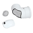 UBBINK - Coude 80/125 PPTL/PVC ROLUX - COUDE 90° CONDENSATION 80/125 Avec trappe de visite - vignette