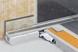 SCHLUTER - Caniveau pour douche à l'italienne sortie horizontale KERDI-LINE-H 40 - Longueur: 900mm- réf : KLH40GE90 - SCHLUTER - vignette