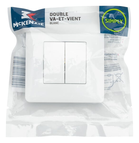 MC KENZIE - Double va-et-vient blanc Simply - large