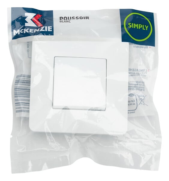 MC KENZIE - Poussoir Simply - Blanc - large