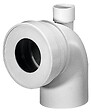 SIAMP - Pipe courte coudée à 90° - Ø 100 mm - avec prise d'aération - Femelle - vignette