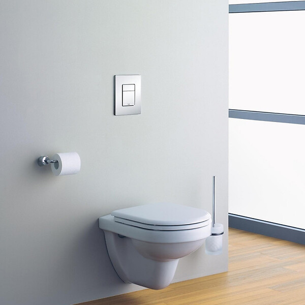 GROHE - Plaque de commande WC SKATE COSMOPOLITAN GROHE 38732000 - 15.6 x 19.7 cm - Chrome - large