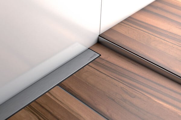 WEDI - Barrette de finition Wedi Fundo 900mm inox standard surface brossée - large