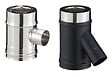 POUJOULAT - Elément droit inox avec prise d'air pour poêle à granulés - PGI pour poêles à Pellets - Diamètre 80/130 avec prise d'air à 135° - Finition : Inox - vignette