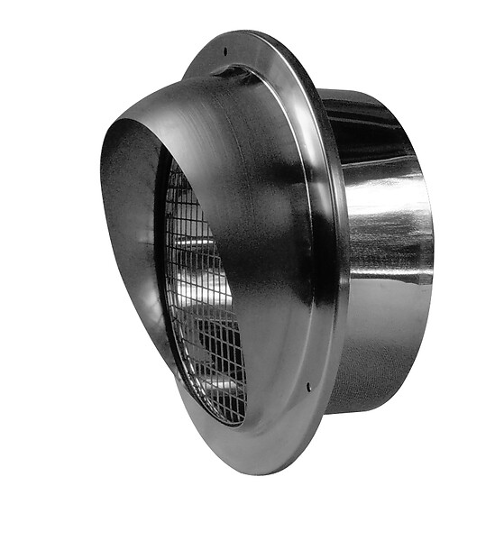 AXELAIR - Prise d’air façade inox - Ø 125 mm- réf : PAFI125 - AXELAIR VENTILATION - large