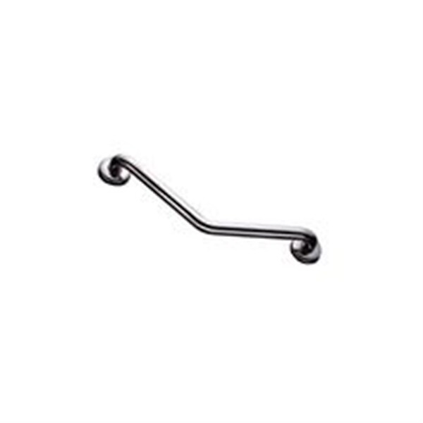 AKW - Barre d'appui coudée 135° verticale ou horizontale en inox poli - 3 points de fixation - 400x400 mm- réf : 01264-LS - AKW - large