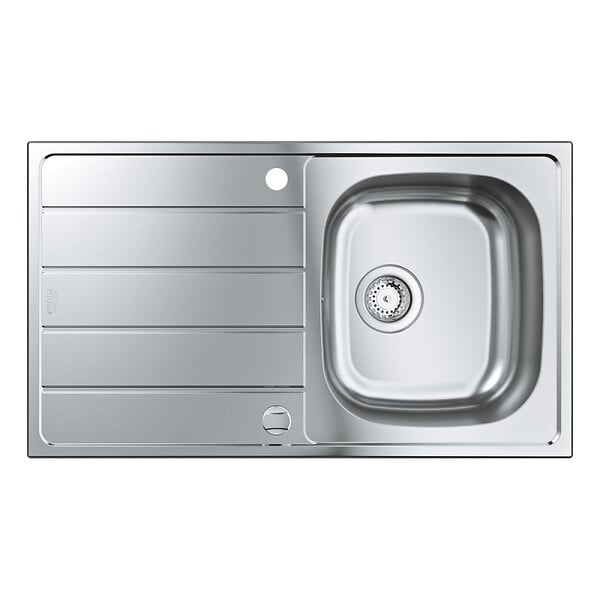 GROHE - Évier K200 GROHE 31552SD1 1 bac + 1 égouttoir - inox - large