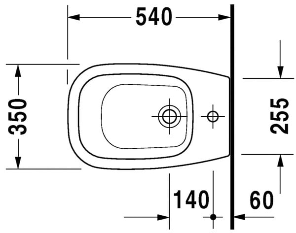 DURAVIT - Bidet D-CODE - en céramique - blanc- réf : 2238100000 - DURAVIT - large