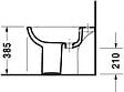 DURAVIT - Bidet D-CODE - en céramique - blanc- réf : 2238100000 - DURAVIT - vignette