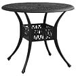 VIDAXL - vidaXL Table de jardin Noir 90x90x74 cm Aluminium coulé - vignette