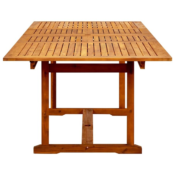 VIDAXL - vidaXL Table à dîner de jardin (160-240)x100x75cm Bois d'acacia massif - large