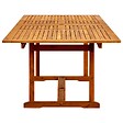 VIDAXL - vidaXL Table à dîner de jardin (160-240)x100x75cm Bois d'acacia massif - vignette