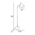 COREP - Lampadaire métal noir mat Corep MARCEL H163cm. - vignette