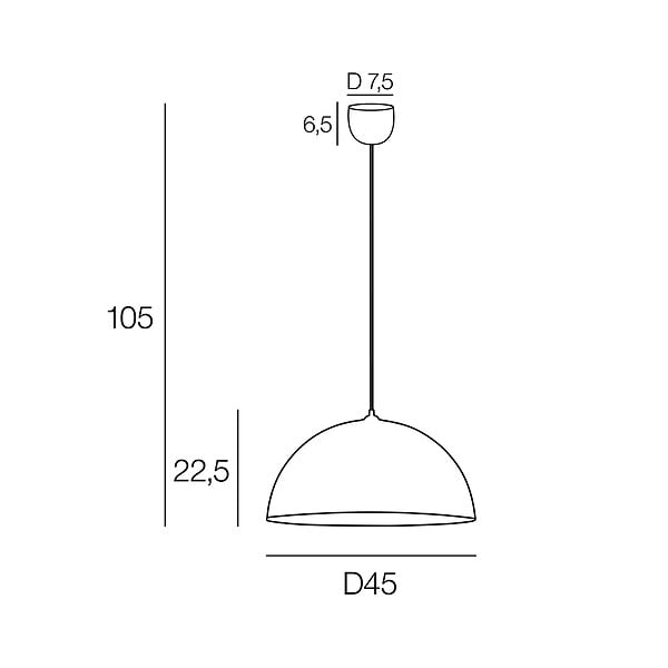 COREP - Suspension métal ICONE Caramel D45cm - large