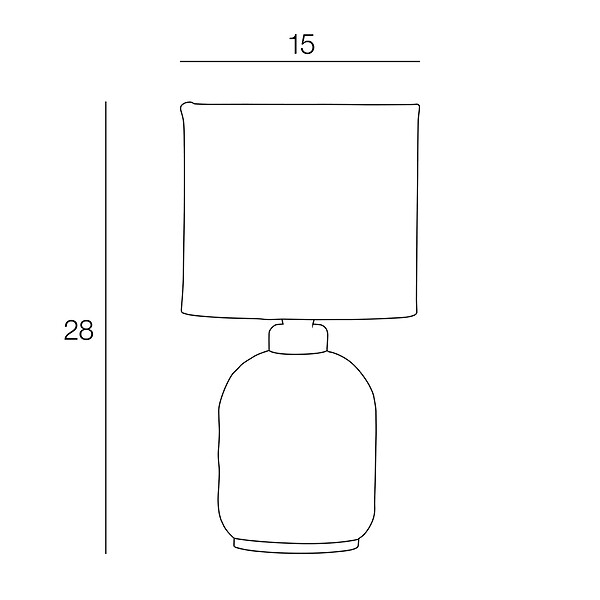 COREP - Lampe verre et velours vert Corep LIVINE H28cm. - large