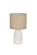 COREP - Lampe de table céramique Gaia Blanc mat 26cm - vignette