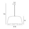 COREP - Suspension matière pyla Corep TAMBOUR D78cm. - vignette