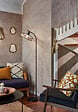 COREP - Lampadaire métal noir Corep ZELIE H160.5cm. - vignette