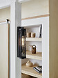 COREP - Applique murale métal grillagé Faraday Noir H45cm - vignette