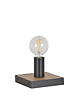 COREP - Lampe à poser métal et bois CONRAD Naturel/Noir E27 - vignette