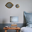 COREP - Lampe à poser Oslo - Bois FSC - Bleu pétrole - H30cm - vignette