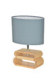 COREP - Lampe à poser Oslo - Bois FSC - Bleu pétrole - H30cm - vignette