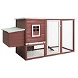 VIDAXL - vidaXL Poulailler d'extérieur avec 1 nichoir Marron Bois - vignette