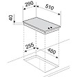 GLEM - Domino 2 Feux Gaz 30cm Blanc - GT32WH - vignette