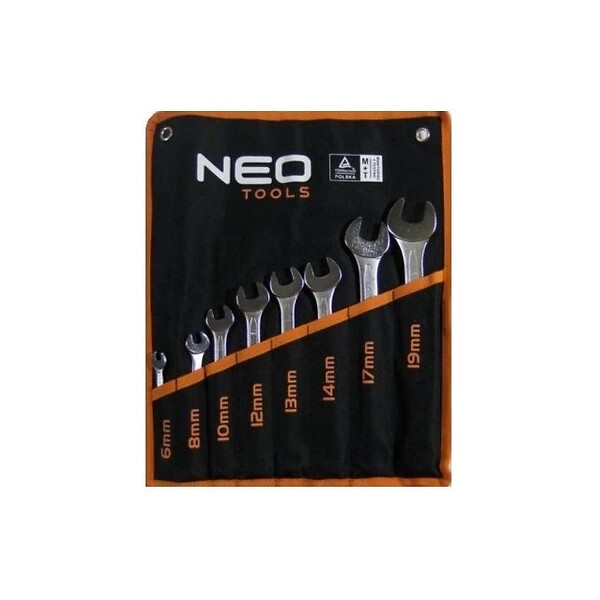 NEO TOOLS - Jeu de 8 clés mixtes 6 - 19 mm NEO TOOLS 09-751 - large