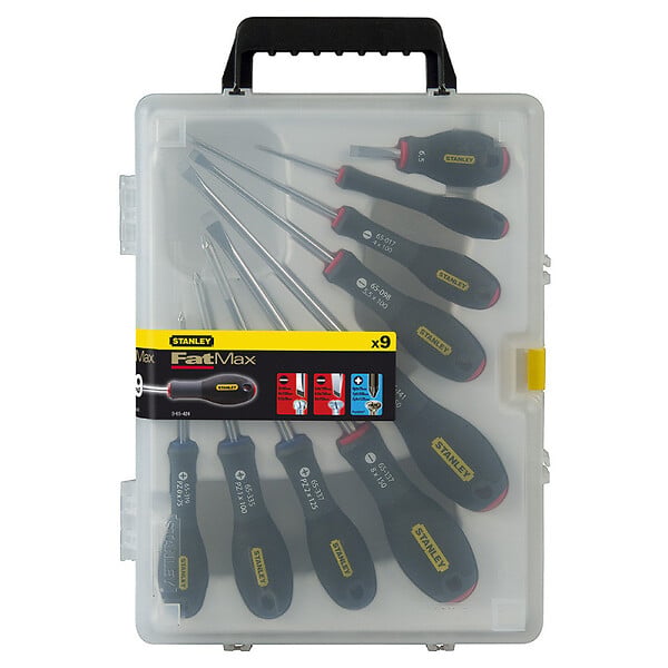 STANLEY - Malette de 9 tournevis STANLEY FATMAX  FMHT65424-0 électricien + mécanicien - pozidriv - large