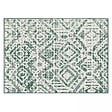 OVIALA - Tapis d'extérieur en polypropylène 120 x 170 cm vert - Kano - vignette
